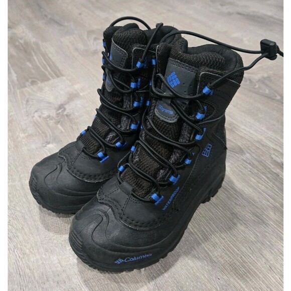 Columbia Kids' Bugaboot Plus IV Omni-Heat Waterproof Winter Boots Black SIZE 1 - Picture 1 of 10